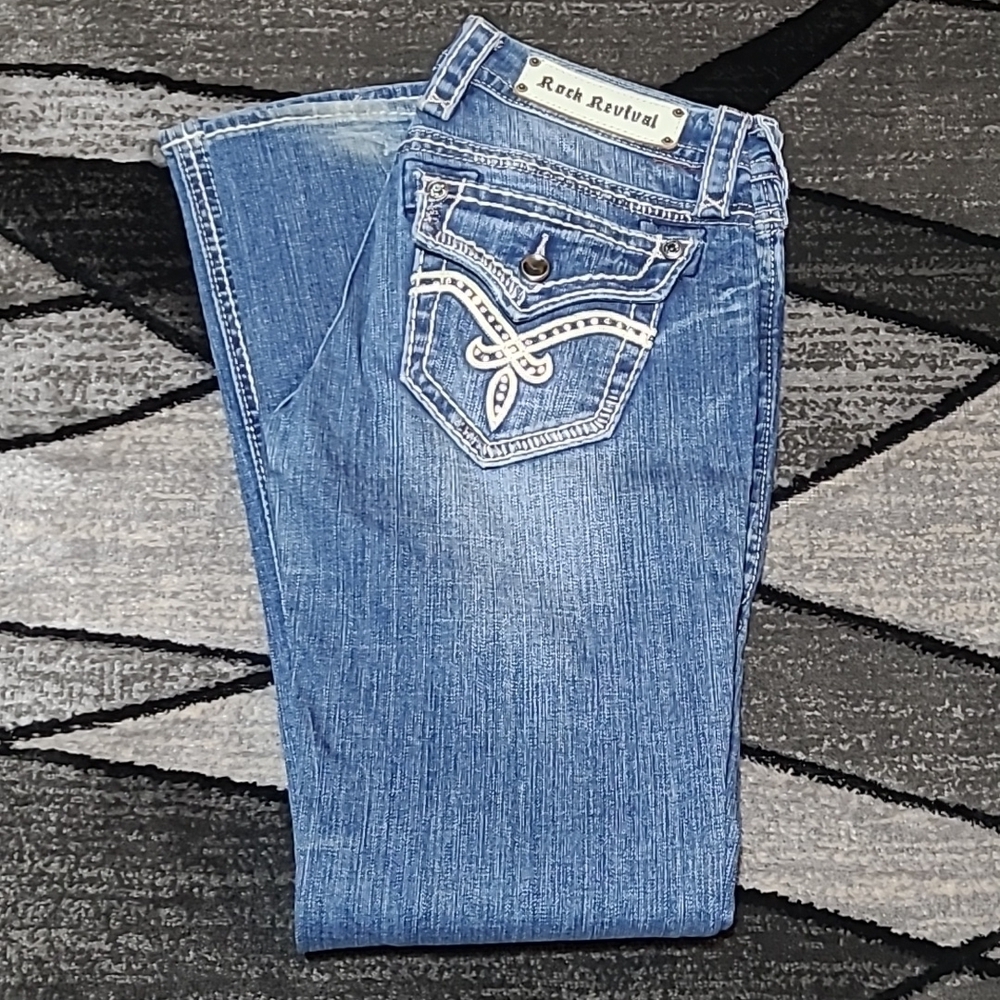 ROCK REVIVAL JILL BOOT-CUT DENIM JEAN